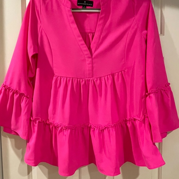 POMANDER PLACE Hot Pink Kenzo Top - Picture 6 of 8